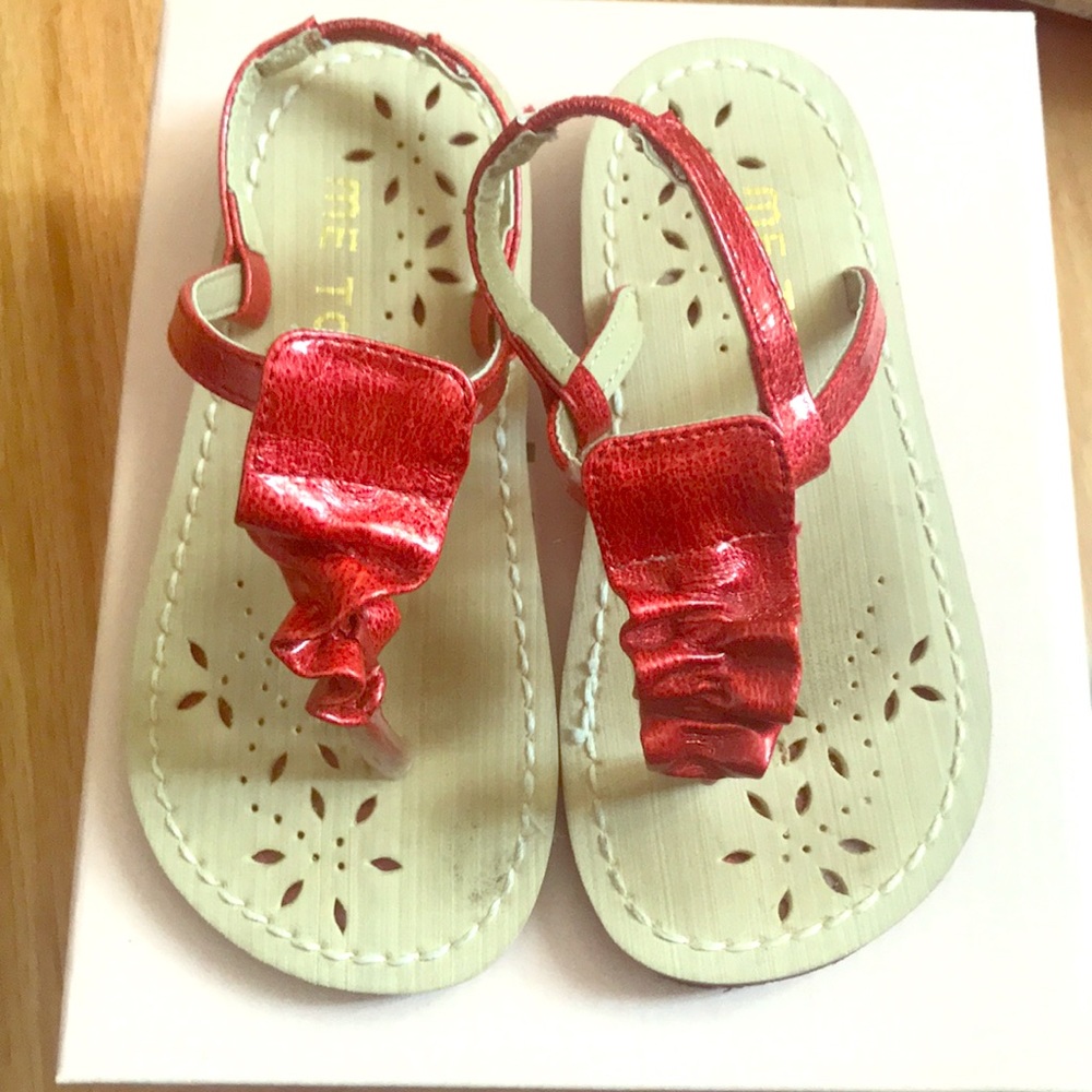 Candy Red Girls Sandals